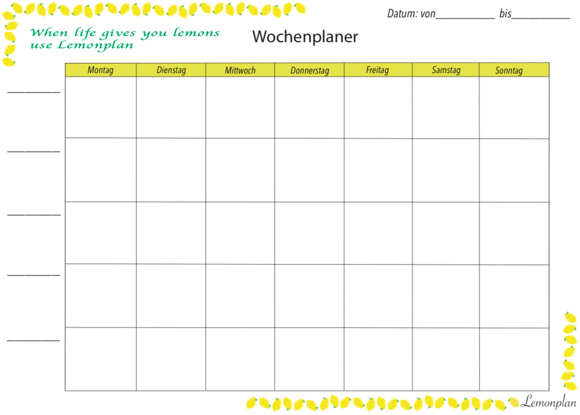 Wochenplaner - Familie